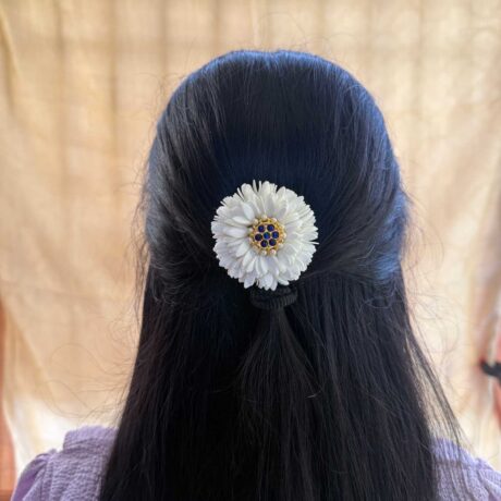 Real Look Like Mullai With Blue Kemp Hair Accessories - J382
