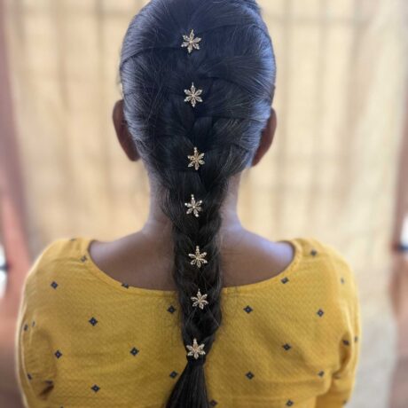 Single Flower Stone Hair Hooks - HH09
