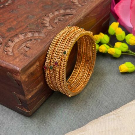 Premium Matte Finish Bangle Set - PGB55