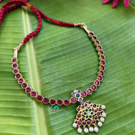 Precious Kemp Gold Short Necklace - PKJ209