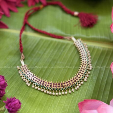 Precious Kemp Gold Short Necklace - PKJ210