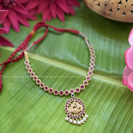 Precious Kemp Gold Short Necklace - PKJ211