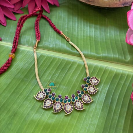 Precious Kemp Gold Short Necklace - PKJ212