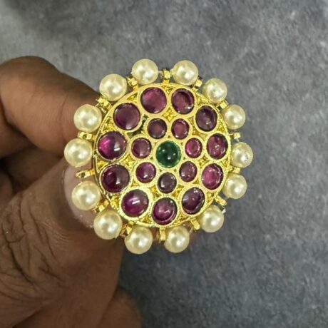 Precious Kemp Gold Polish Finger Ring- PKJ196