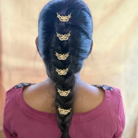 Double Peacock Stone Hair Hooks - HH03