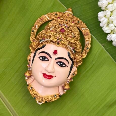 Premium Devi Mugam for Varalakshmi Kalasam /  Goddess Face- LD03 (6 Inch)