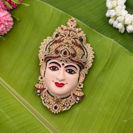 Premium Devi Mugam for Varalakshmi Kalasam /  Goddess Face- LD02 (8 Inch)