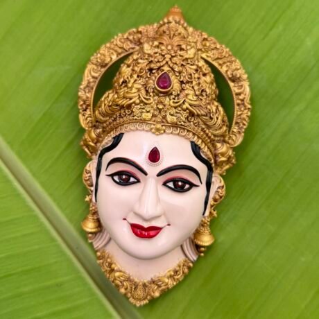 Premium Devi Mugam for Varalakshmi Kalasam /  Goddess Face- LD05 (6 Inch)