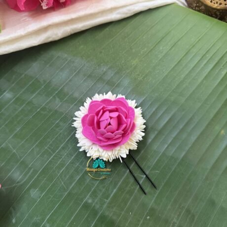 Real look like Single layer bloomed Mullai with Lotus Hair Accessories - J393