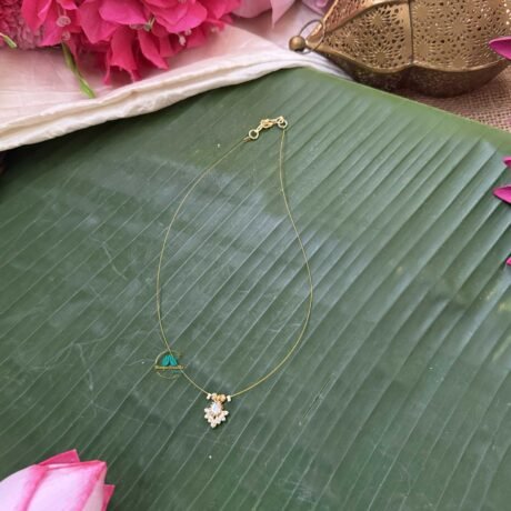 Single stone drop Pendant Invisible Neckpiece – IN191