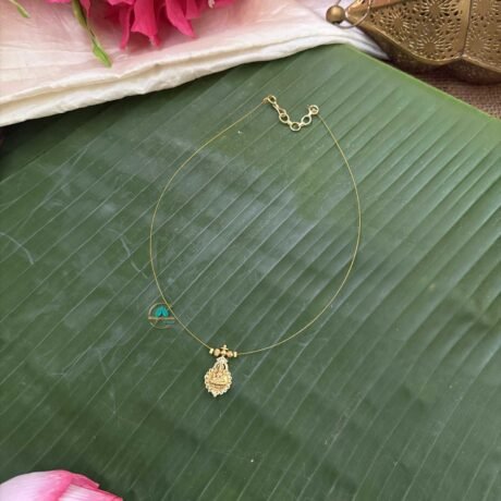 Lakshmi Single Pendant Invisible Neckpiece – IN190