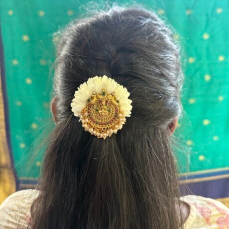 Maaya Matte Lakshmi Jadai Billai with Pearl drops x Mullai - J454
