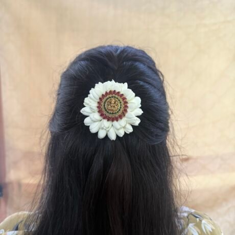 Maaya Lakshmi Jada Billai with semi bloom madras Malli  - J417